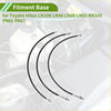 Black rubber brake hose set with chrome fittings for toyota hilux ln106 ln46 ln60 ln65 extended brake line hoses