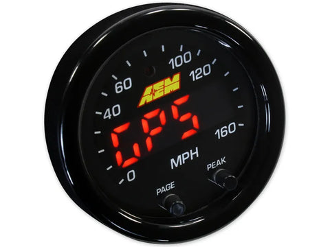 AEM 30-0313 X-Series GPS Speedometer Gauge 0~160mph /