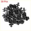 30 black plastic car rivet clips retainer fasteners for Toyota 4wd ute offroad use pack of 30