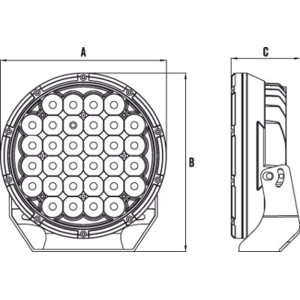 RoadVision 9" Led Driving Light Set DLW Series