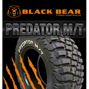 Black Bear Tyres LT35x12.5R17 125Q 10PR Predator M/T RWL