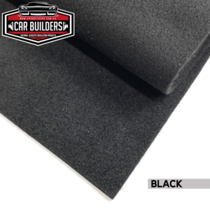 Car Builders 4-Way Stretch Carpet Black 1000mm x 2000mm -