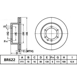 Bendix Brake Rotor - BR622-ULT4WD