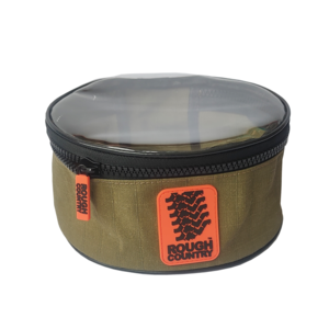 Rough Country Canvas Clear Top Round Bag Small 20X9cm -