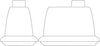 Sperling Tradies Canvas Front Grey Seat Covers Hilux