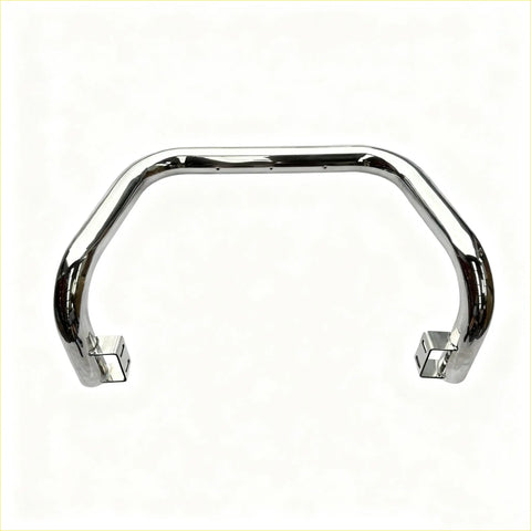 Chrome finished u-shaped 304 stainless steel nudge bar with squared end caps for mitsubishi triton 2005-2015