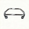 Chrome finished 304 stainless steel nudge bar for triton 2019-2023 with black mounting brackets front bumper guard