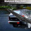 Black all-season 310mm rear windshield wiper blade with sleek lightweight design for Toyota vehicles shown from back side