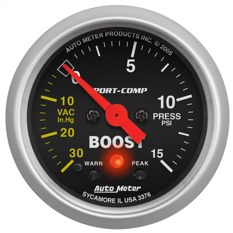 AutoMeter Sport-Comp 2-1/16in Boost/Vac AU3376
