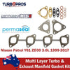 Nissan Patrol Y61 ZD30 3.0L Permaseal Turbo+Exhaust Manifold Gasket Kit