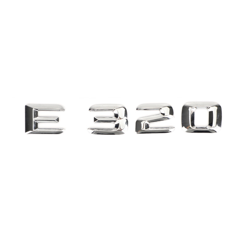 Mercedes E320 Chrome Trunk Emblem Decal (1996-2003)