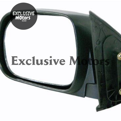 Toyota Hilux Left Hand Mirror  Black Manual (2005-2015)
