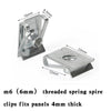 Honda 10x Motorcycle Faring Bolt Nut Zinc-plated Screw Clip Speedclips 6mm