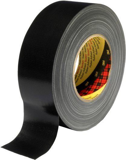 3M Extra HD Duct Tape w/Rayon Cloth Backing Black 50mm x