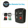 Black plastic 4 button key for ford territory sx xr6 xr8 falcon ba bf with lock unlock trunk and red horn buttons