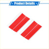 Red adhesive strips with white backing in clear sleeves for 4 pcs ac climate control knob rings toyota rav4 2019-2023