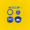 4 Pcs AC Climate Control Knob Rings for Toyota RAV4 (2019-2023) Durable Blue