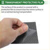 Black carbon fiber patterned protective film being peeled from a 4 pcs door pillar window trim for toyota tundra black