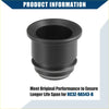 Black cylindrical fuel injector nozzle holder spacer with hollow center and layered ring design for Toyota Tacoma 4Runner
