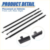 4 pcs black plastic window seal weatherstrip trim for Toyota RAV4 2009-2012 vehicle windows