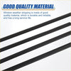 Black window weather stripping made of durable material for 4 pcs window seal trim toyota rav4 2009-2012
