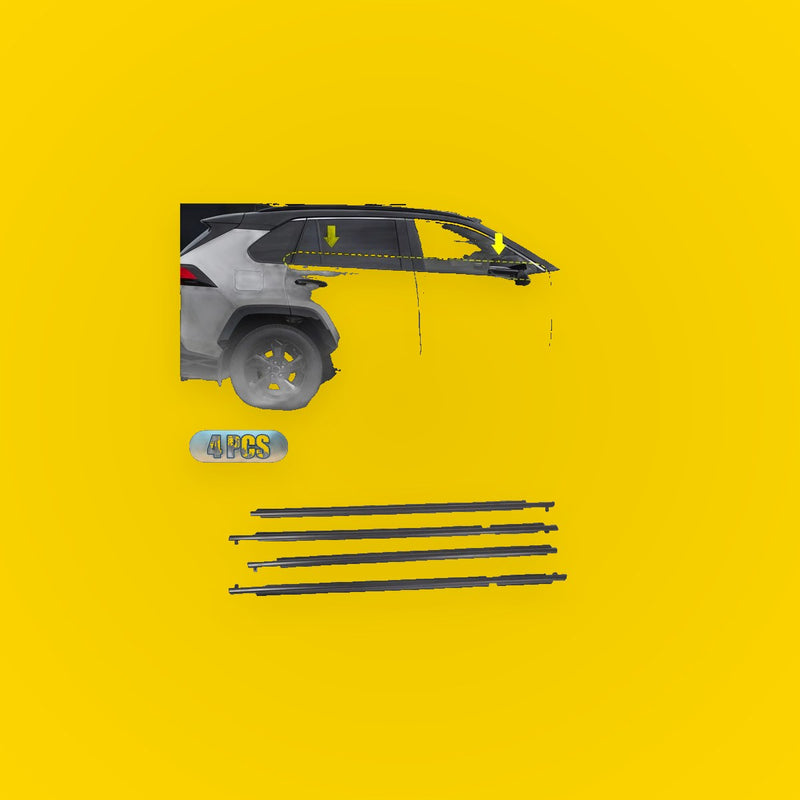 4 Pcs Window Seal Weatherstrip Trim for Toyota RAV4 (2009-2012)