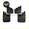 Set of four black plastic mud flaps for nissan d22 np300 pickup 2wd and 4wd vehicle use