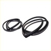 Black rubber weatherstrip seals coiled in two shapes for Toyota Hilux LN30 LN40 RN40 RN46 ute 1978-1983