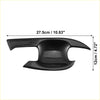 Black carbon fiber textured car door handle bowl cover trim for toyota rav4 2019 to 2023 with sleek modern design