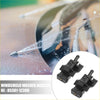 Black plastic car front windshield washer nozzles with cylindrical tube and rectangular base for toyota 2010-2015