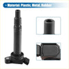Black ignition coil pack with plastic body metal parts and rubber seals for toyota tundra 5.7l v8 2007-2021