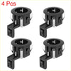 Black plastic pdc parking sensor retainers with silver metal clips for toyota tundra 2007-2021 mounting bracket backs