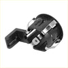 Black plastic pdc parking sensor retainers with silver metal clips for toyota tundra rearview mirror mounting bracket back side