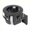 Black plastic pdc parking sensor mount with silver metal clips and rectangular bracket for toyota tundra 2007-2021