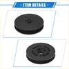 Black plastic floor mat fixing clip for toyota with circular design and central hexagonal slot
