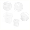 White plastic rear seat cushion pad trim clips for toyota avalon 2005-2012 shown from the back side