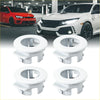 4 silver tone plastic bumper parker sensor retainers for toyota 4wd ute offroad use car accessories