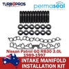 Nissan Patrol GQ 3.0L Permaseal Intake Manifold Installation Studs&Gasket