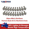 Manifold & Turbo 20 Pcs M8X1.25X45Mm Titanium Stud Kit