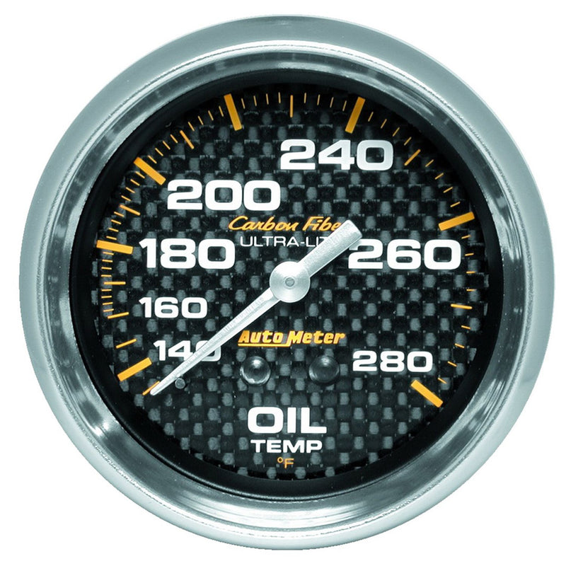 AutoMeter Carbon Fiber 2-5/8in Oil Temp AU4841