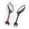 Kawasaki ZX1000 EX400 EX650 Ninja 400R / 650 / 1000 ER6F 09-17 Side Mirrors Pair