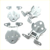 Set of five gray metal door hinges with circular holes and pivot for mitsubishi pajero sport 4pc upper lower door hinge
