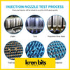 Silver metallic fuel injectors undergoing multi-step quality test process suitable for toyota hilux rzn 3rzfe