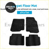 Black carpet floor mats 4pcs set made for ford falcon fg xr6 xr8 with durable plush material