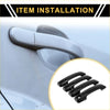 Black glossy abs door handle covers for toyota tundra 2007-2020 shown from the back side