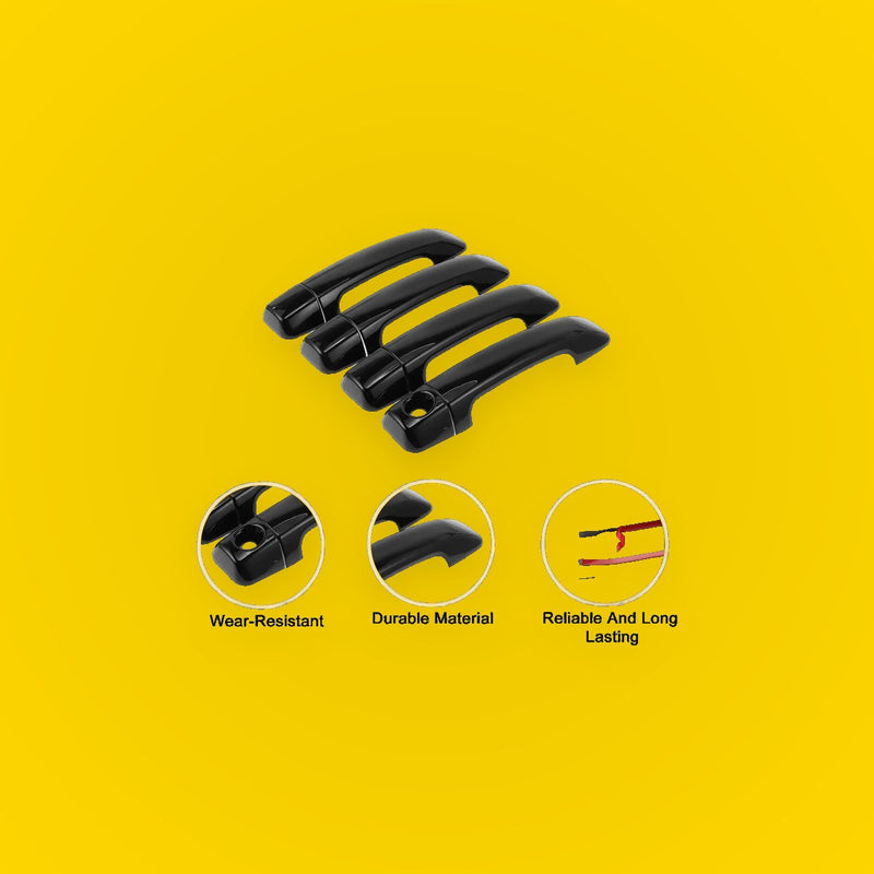 4pcs Door Handle Covers for Toyota Tundra (2007-2020) - ABS Black