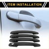 Black carbon fiber textured exterior door handle covers for toyota 4runner 2003 to 2010 4pcs set