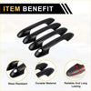 Black glossy finished exterior door handle covers for toyota tacoma 2016-2023 set of 4 pieces