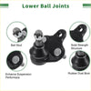 Black lower ball joint with silver ball stud and rubber dust boot from 4pcs front suspension kit for 4wd ute offroad toyota