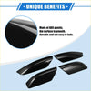 Black abs plastic car window visors with smooth glossy finish for 4pcs roof rack side rails end covers toyota 4runner 03-09